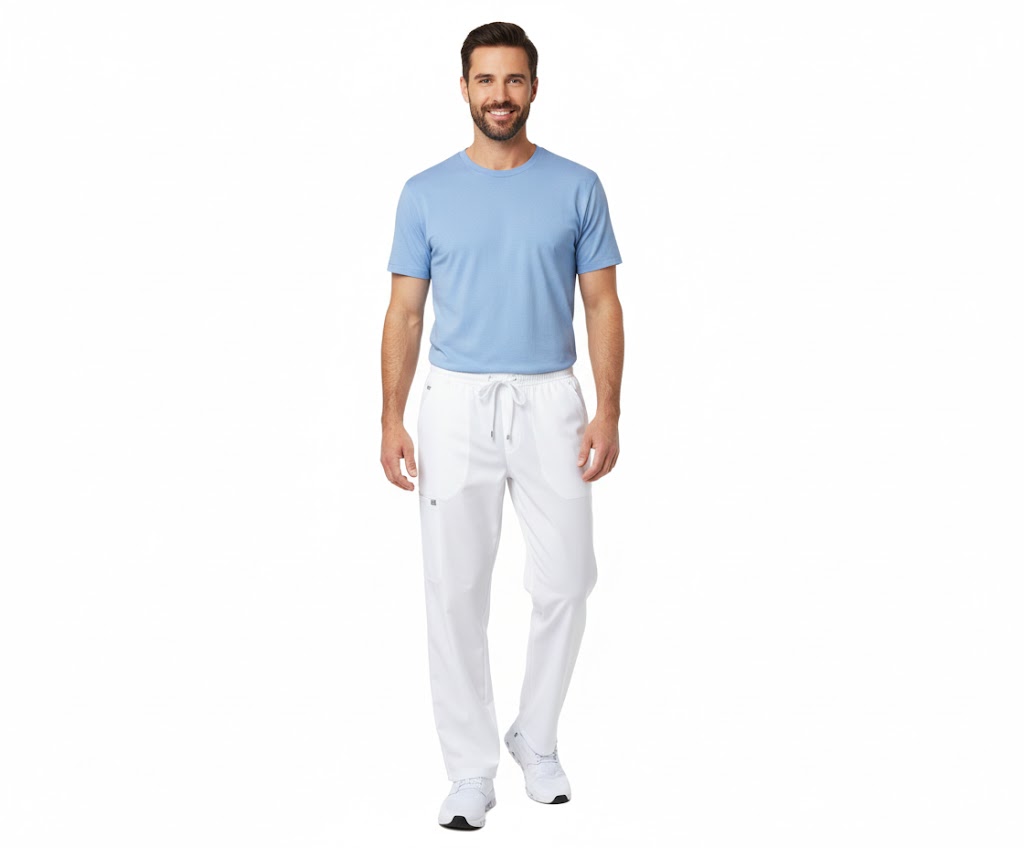 Nybo Lyseblå Herre Basic T-shirt, Holder Faconen, Slidstærk