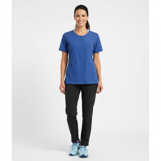 Nybo Blå Unisex Sporty Tunika, Rummelig, Justerbar