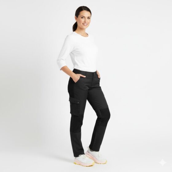 Nybo Sort Unisex New Gen Bukser, 4-vejs Stretch, Justerbar Elastik