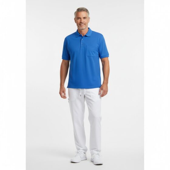 Nybo Azur Herre Prowear Polo Shirt, Ekstra Slidstærk, Brystlomme