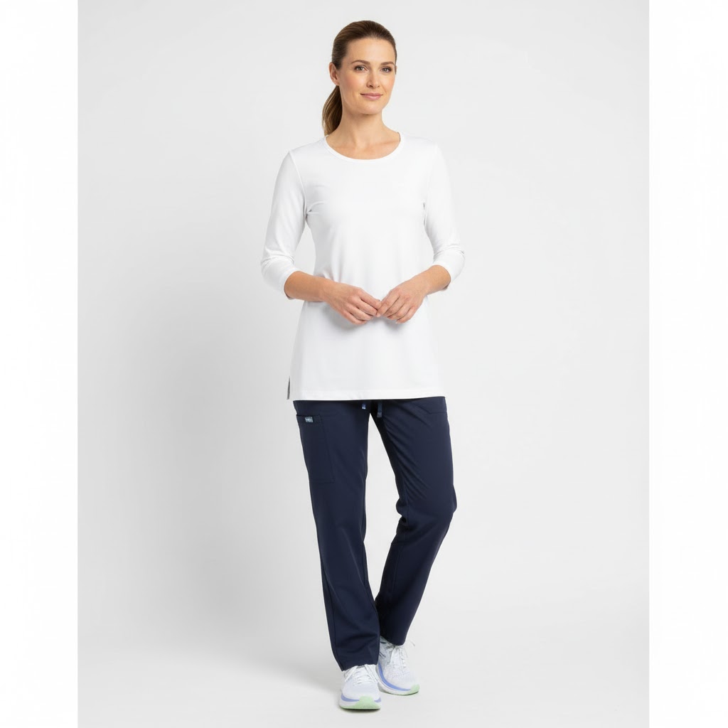 Nybo Hvid Dame Prowear T-Shirt, Slidstærk, Figursyet