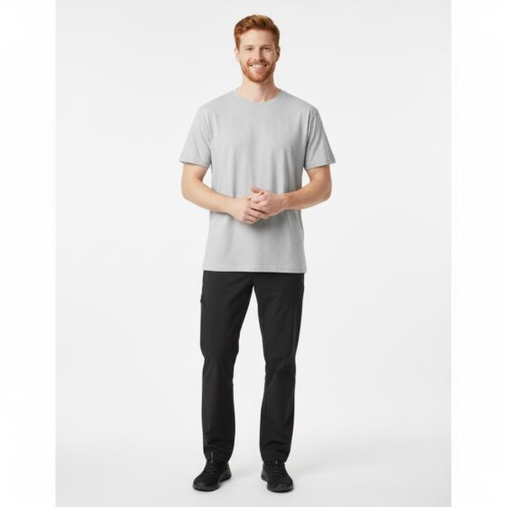 Nybo Snow Melange Herre Basic T-Shirt, Klassisk Model, Slidstærk