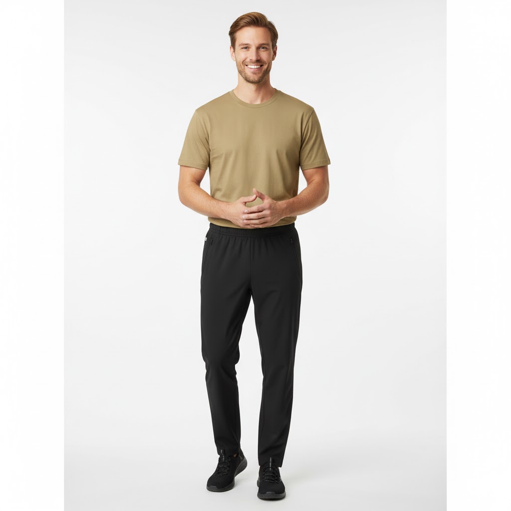 Nybo Sand Herre Basic T-Shirt, Klassisk Model, Holder Faconen