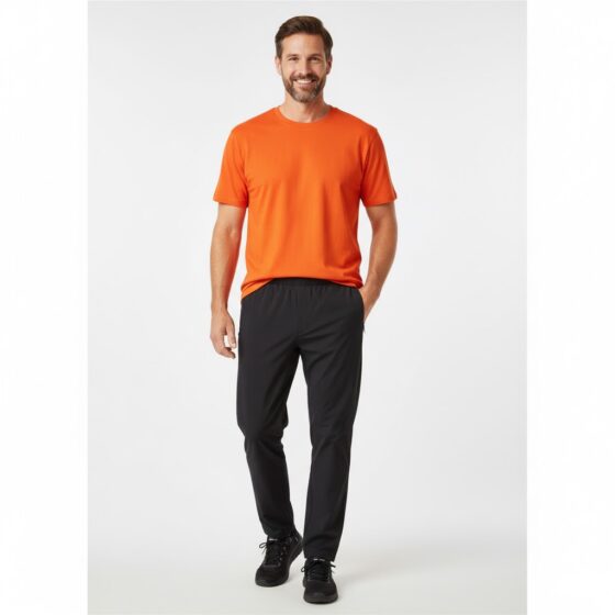 Nybo Orange Herre Prowear T-Shirt, Slidstærk, Kortærmet, Forkrympet