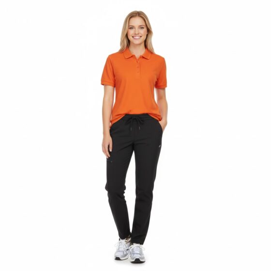 Nybo Orange Dame Prowear Polo, Ekstra Slidstærk