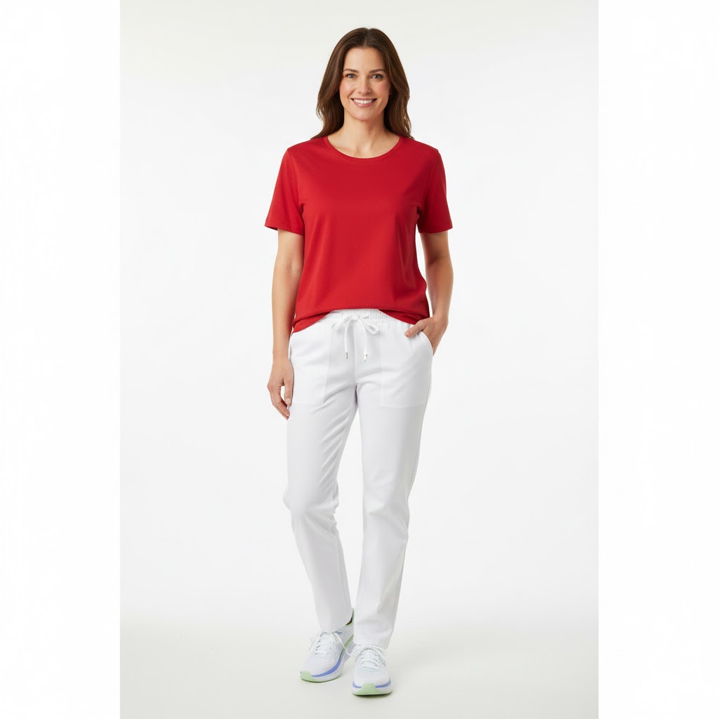 Nybo Rød Dame Prowear T-Shirt, Slidstærk, Formstabil