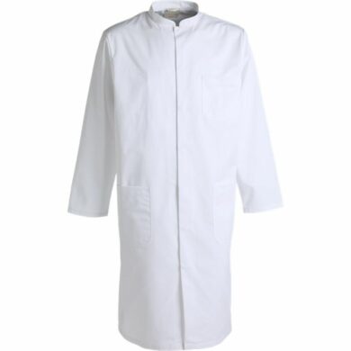 Nybo Hvid Unisex Heartbeat Kittel, Skjult Lukning, Kinakrave, Slids