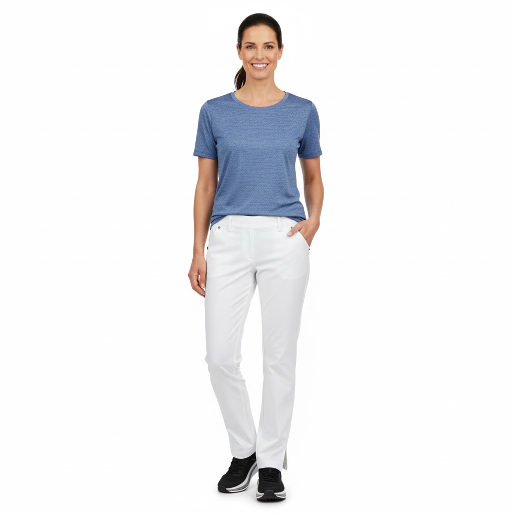 Nybo Hvide Dame Harmony Jeans, Pull-on, Komfort Elastik
