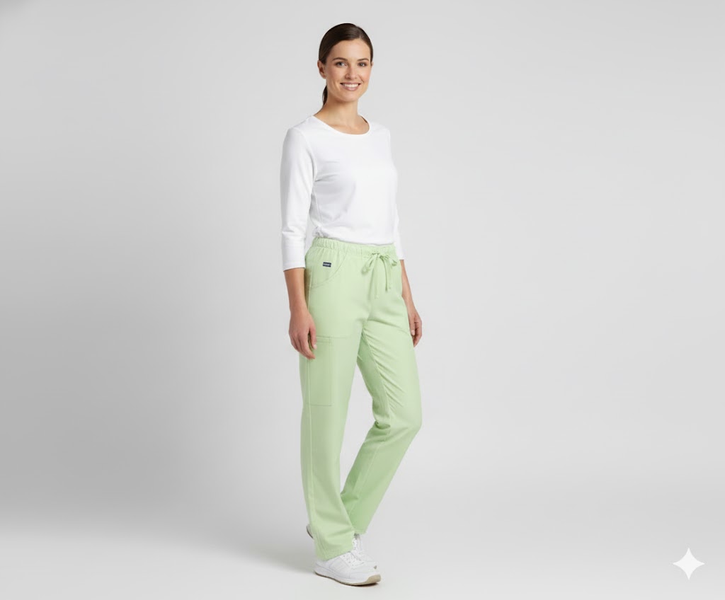 Nybo Lysegrønne Unisex Heart Pull-on Bukser, Åndbare, Rummelige Lommer