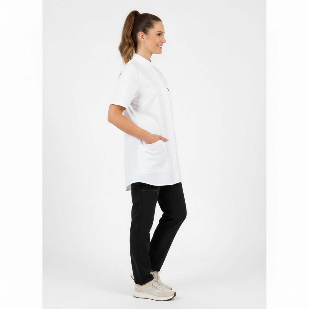 Nybo Hvid Dametunika Cloud, Rygindsnit, Bevægelsesfri