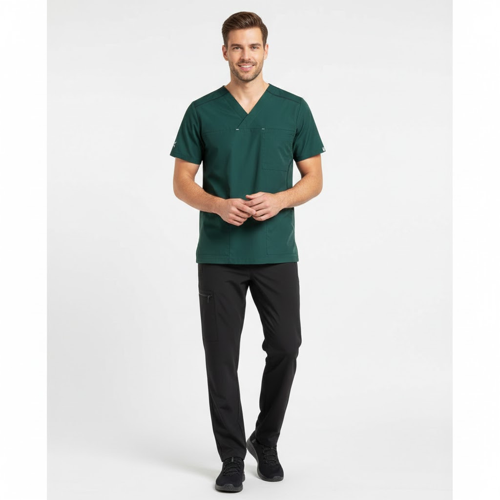 Nybo Mørkegrøn Unisex Sporty Busseronne, Fleksibel, Rummelige lommer