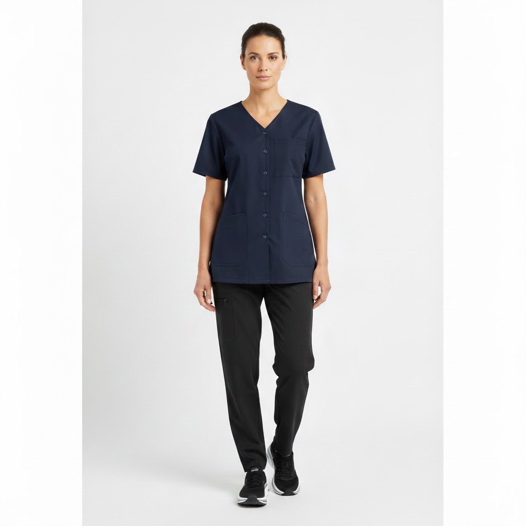 Nybo Navy Dame Charisma Premium Tunika, Kortærmet, Temperaturregulerende, Komfort