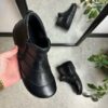 Kort sort Green Comfort skindstøvle med bred pasform
