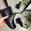 Kort sort Green Comfort skindstøvle med bred pasform