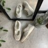 Hvid ballerina fra Green Comfort med svangstøtte og velcrorem