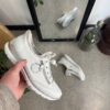 Hvid Rieker slip-on sneakers med sølv effekter