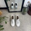 Hvid Rieker slip-on sneakers med sølv effekter