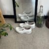 Hvid Rieker slip-on sneakers med sølv effekter