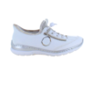 Hvid Rieker slip-on sneakers med sølv effekter