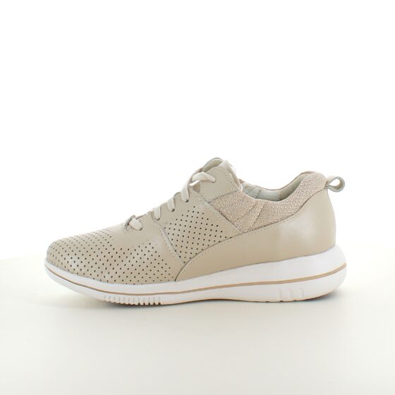 Åndbar beige sneakers fra Green Comfort