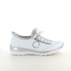 Hvid Rieker slip-on sneakers med sølv effekter
