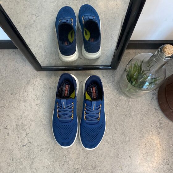 Blå herre Slip-ins fra Skechers med svangstøtte