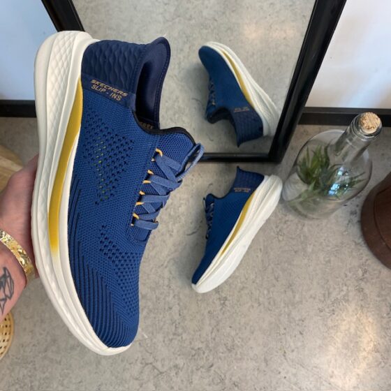 Blå herre Slip-ins fra Skechers med svangstøtte