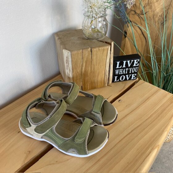 Grøn Corsica sandal fra Green Comfort med god svangstøtte