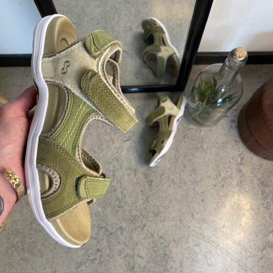 Grøn Corsica sandal fra Green Comfort med god svangstøtte