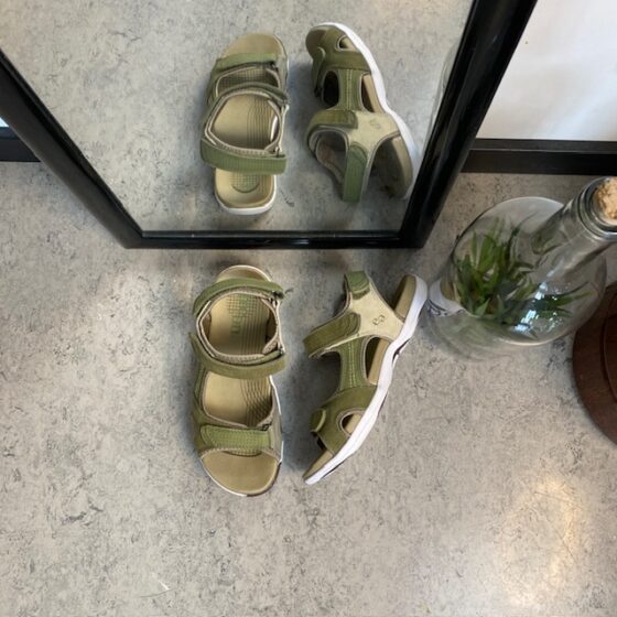 Grøn Corsica sandal fra Green Comfort med god svangstøtte