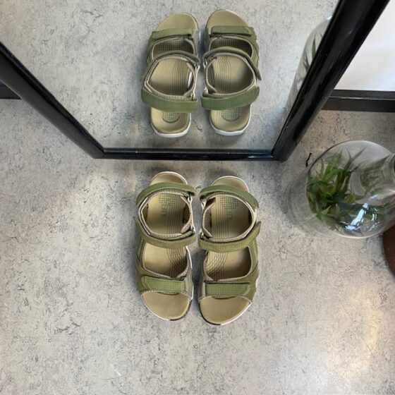 Grøn Corsica sandal fra Green Comfort med god svangstøtte