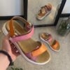 Remonte sandal med velcoremme og udtagelig sål
