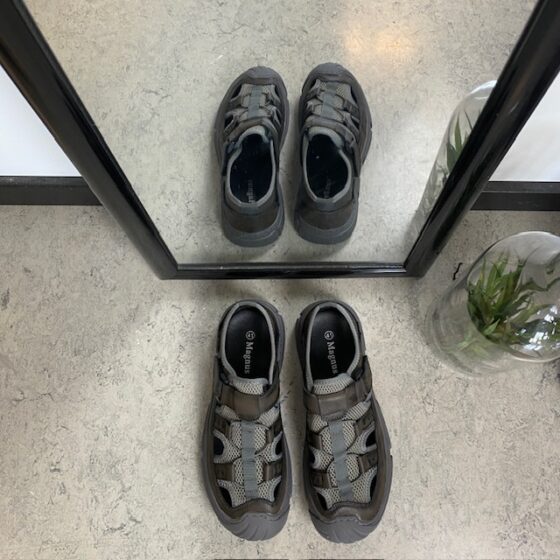 Outdoor sandal til mænd i sort/khaki