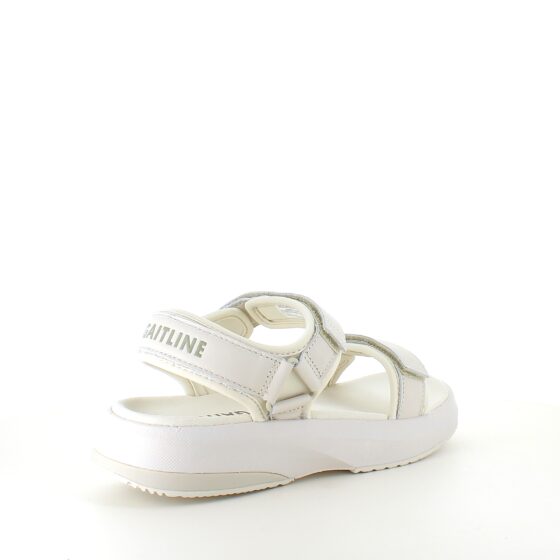 Hvid Gaitline sandal med gængesål