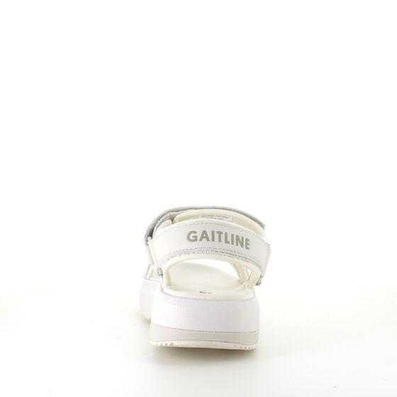 Hvid Gaitline sandal med gængesål