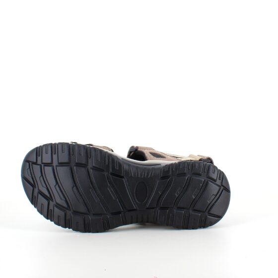 Beige og brun sportssandal