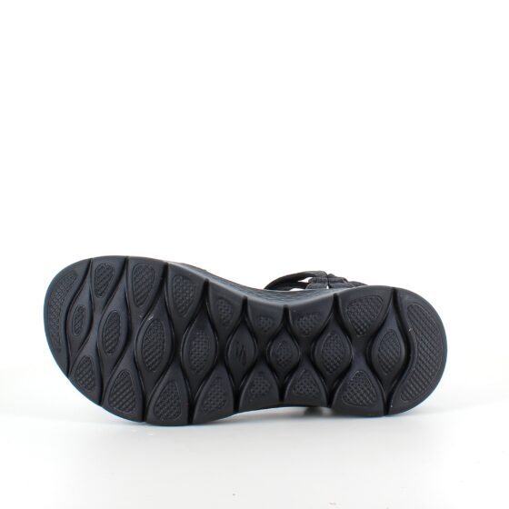 Sort Skechers GOwalk sandal, bred model