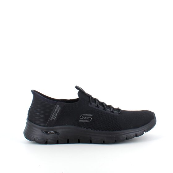 Sort Skechers slip-ins med svangstøtte
