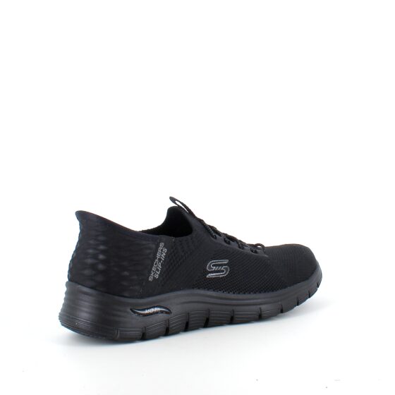 Sort Skechers slip-ins med svangstøtte