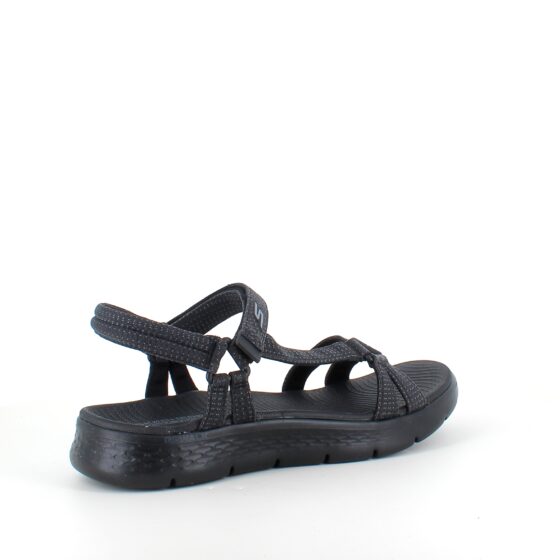 Sort Skechers GOwalk sandal, bred model