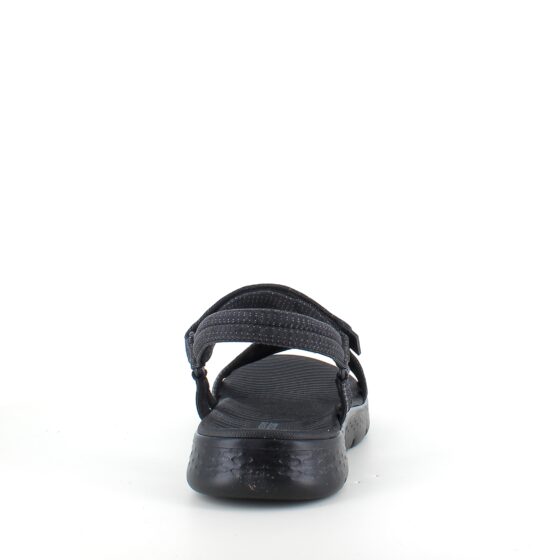 Sort Skechers GOwalk sandal, bred model