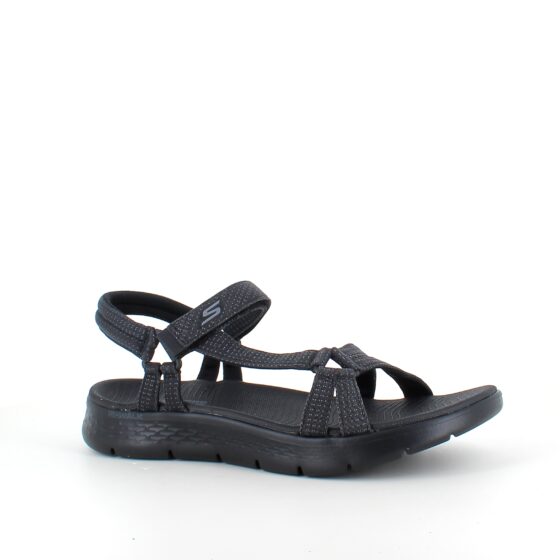 Sort Skechers GOwalk sandal, bred model