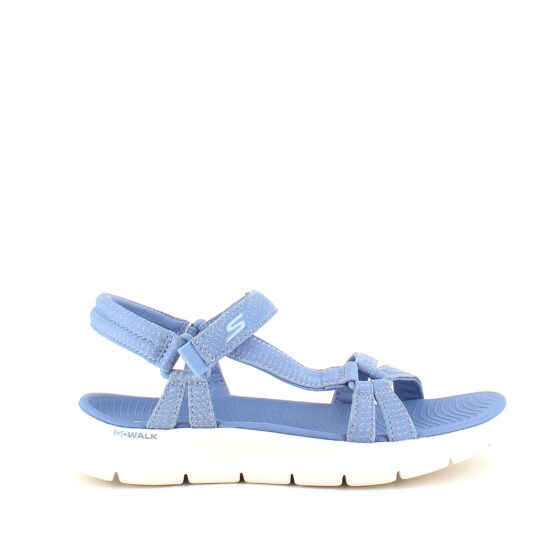 Lyseblå Skechers GOwalk sandal, bred model