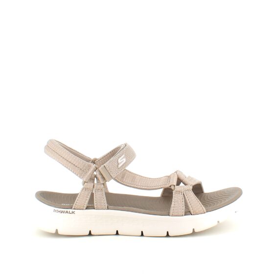Beige Skechers GOwalk sandal, bred model