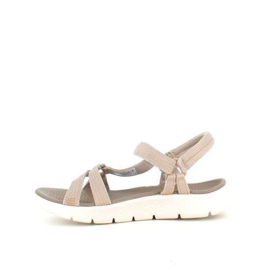 Beige Skechers GOwalk sandal, bred model