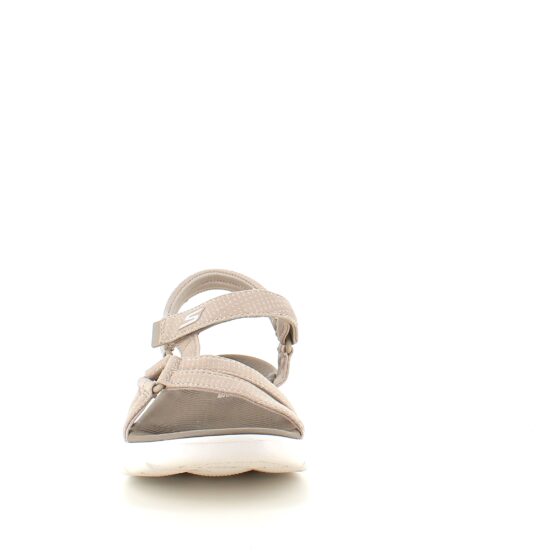 Beige Skechers GOwalk sandal, bred model