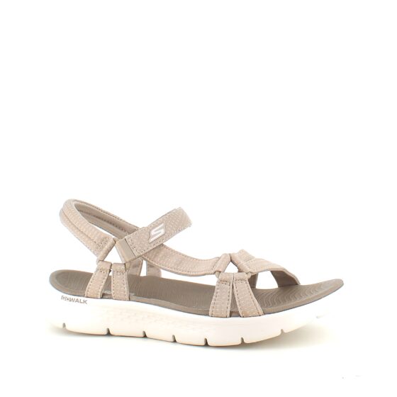 Beige Skechers GOwalk sandal, bred model