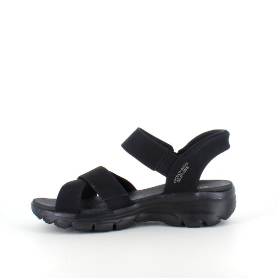Sort Step-Ins sandal med god pasform