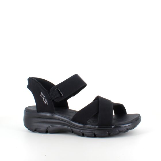 Sort Step-Ins sandal med god pasform