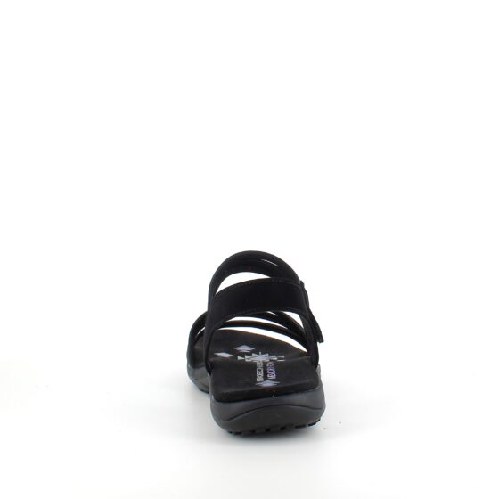 Sort Skechers sandal med elastiskremme